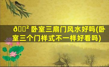 🌲 卧室三扇门风水好吗(卧室三个门样式不一样好看吗)